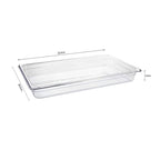 65mm Clear GN Pan 1/2 Food Tray with Lid
