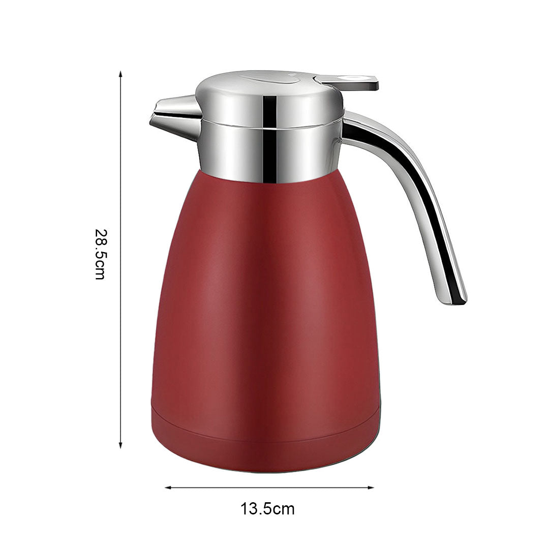 2.2L Stainless Steel Water Bottle Red