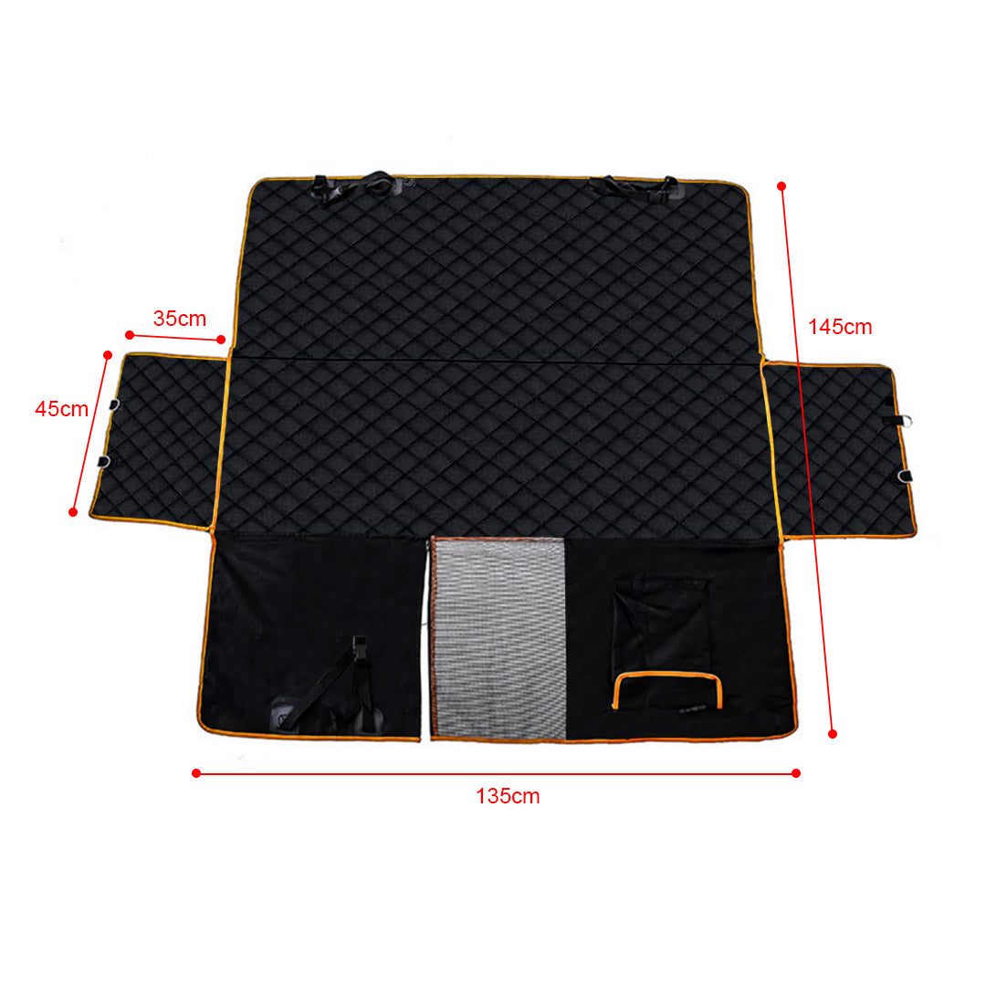 Pet Car Cover Back Seat Protector Black