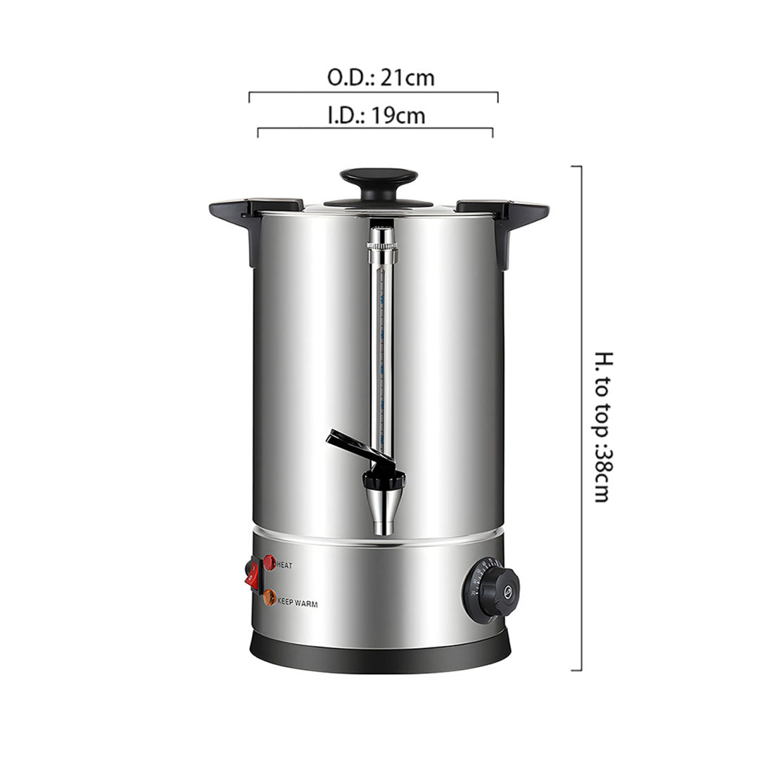 SOGA Electric Water Boiler – 8L Stainless Steel Hot Water Urn