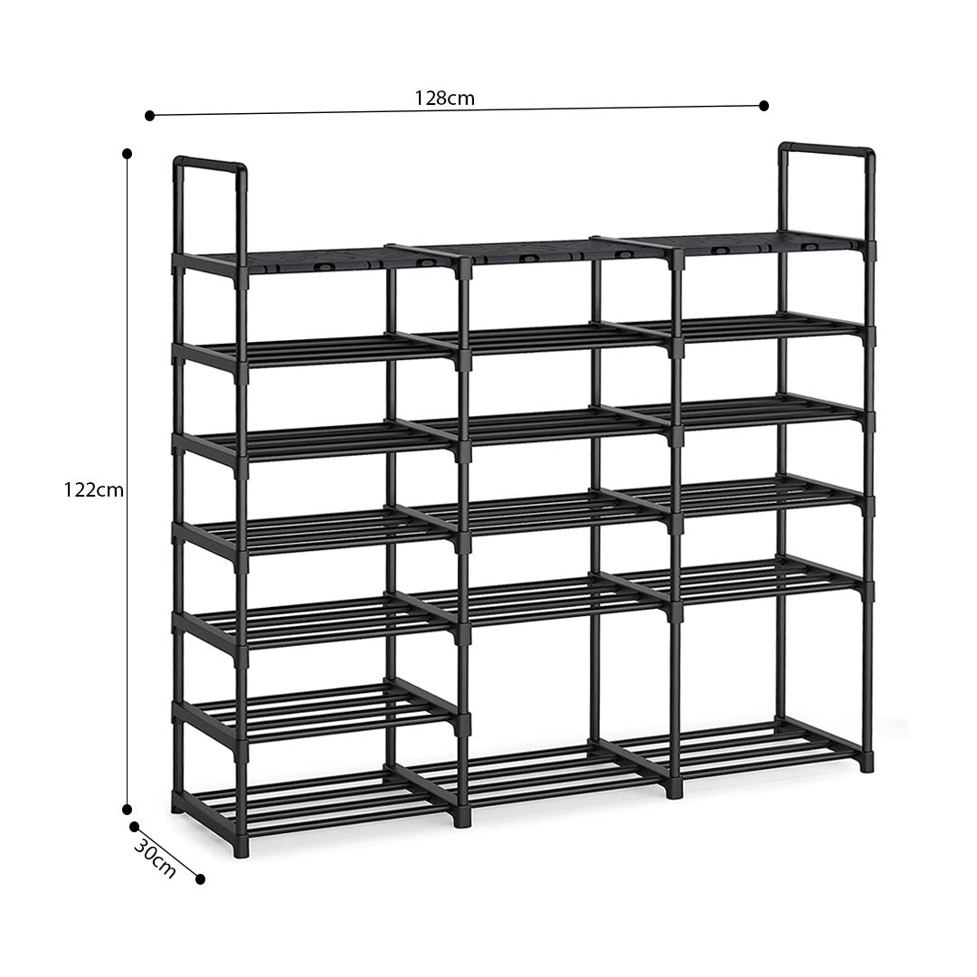 19-Shelf Tier Shoe Storage Shelf with Handle
