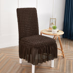 Coffee Chair Cover Seat Protector with Ruffle Skirt