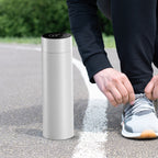 500ML Smart Thermometer Bottle Vacuum Flask  White