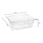 65mm Clear GN Pan 1/6 Food Tray