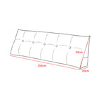 150cm Dark Grey Wedge Bed Cushion