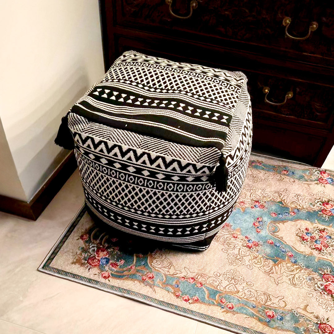 42cm Black Premium Polyester Cotton Cushion with EPP Particle