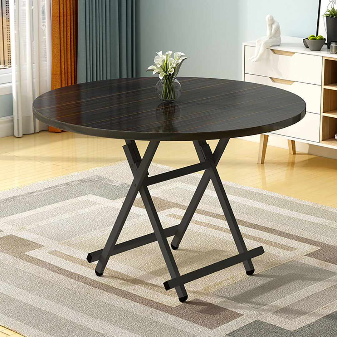 Black Round Dining Table