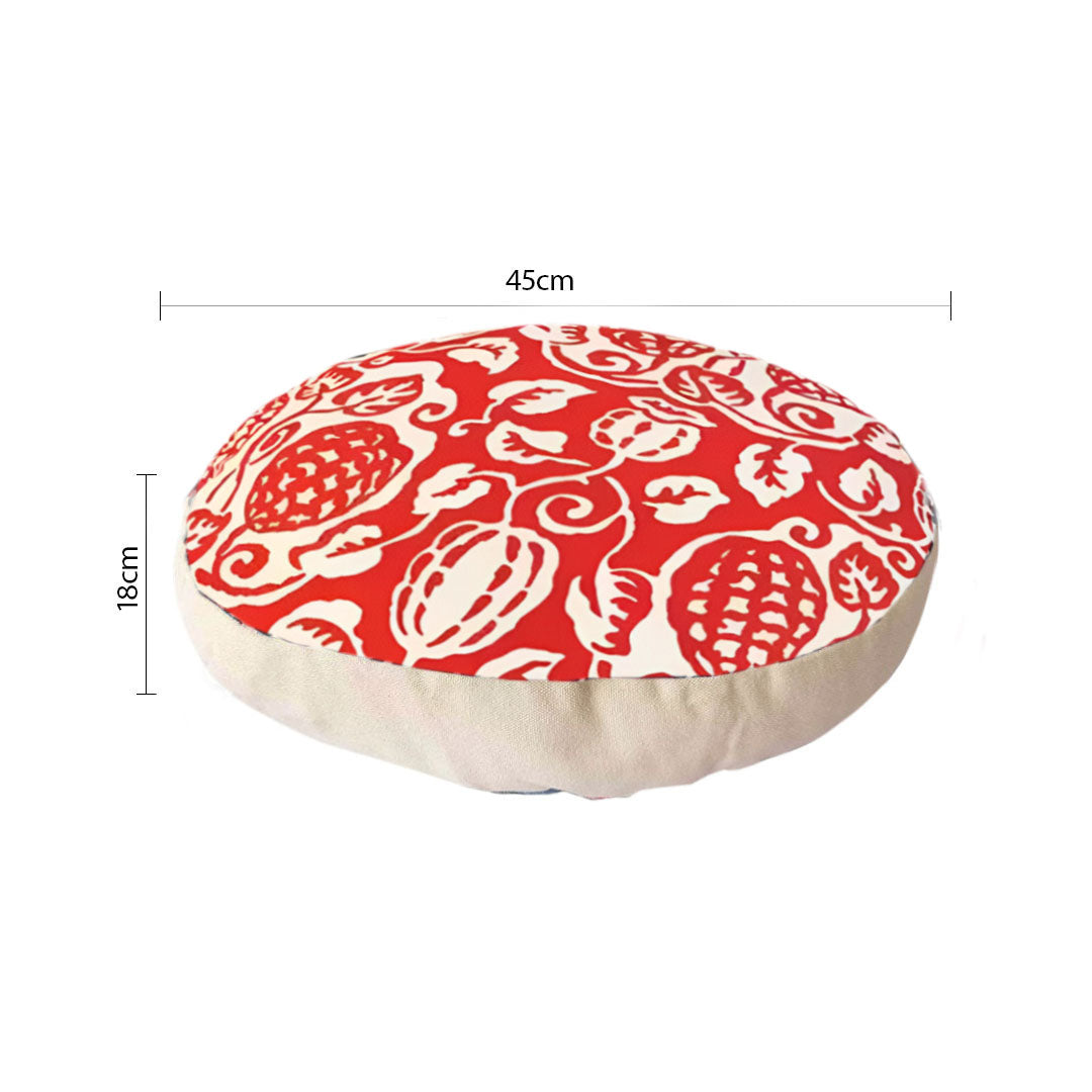 45cm Red Premium Polyester Cotton Cushion with EPP Particle