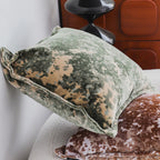 SOGA 50cm Green Gold Crushed Velvet Decorative Throw Pillow