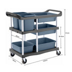 3 Tier Commercial Food Trolley Cart