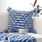 45cm Throw Pillow Deep Sea Blue Gradient