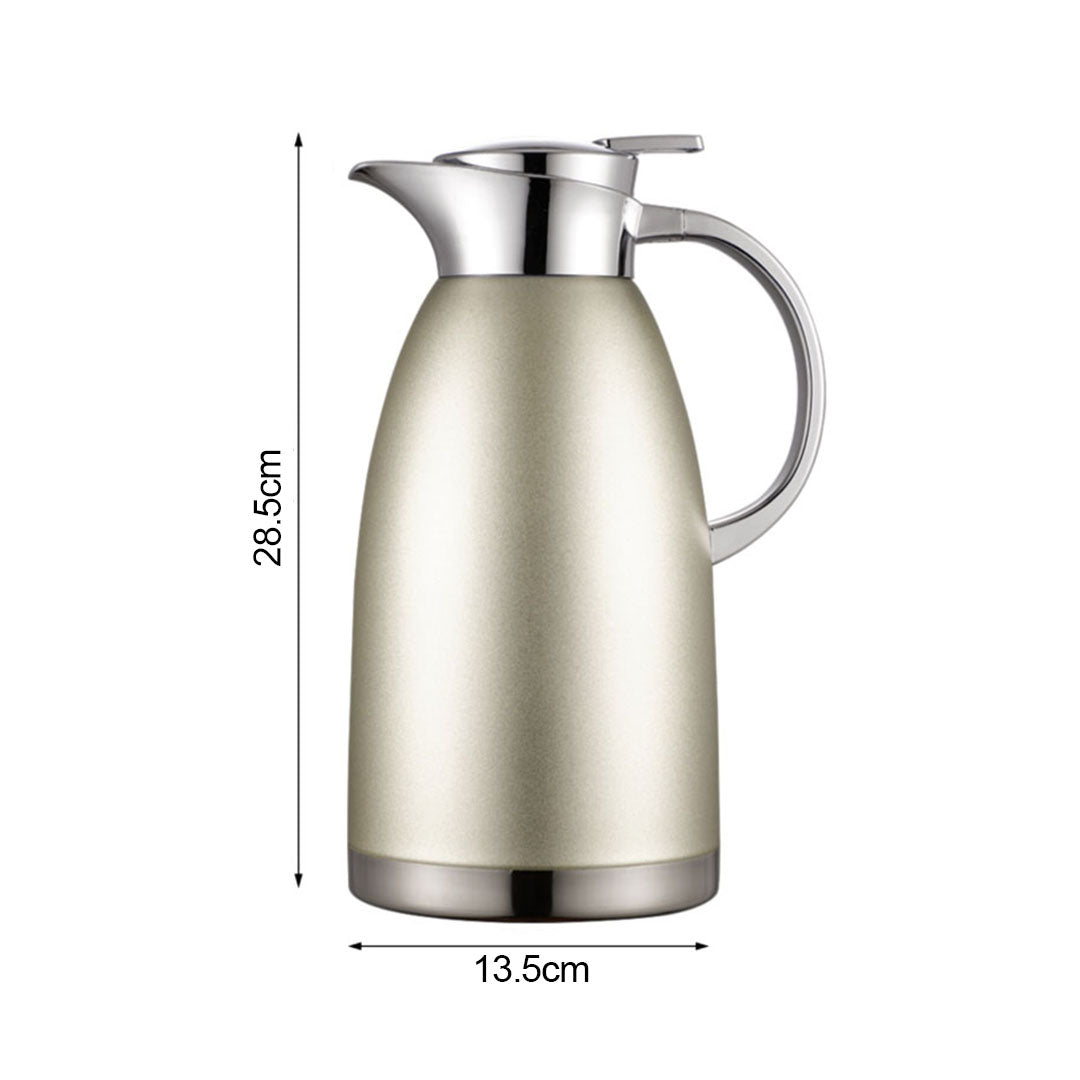 Soga 2.3L Gold Color 3-Layer Vacuum Insulated Water Bottle