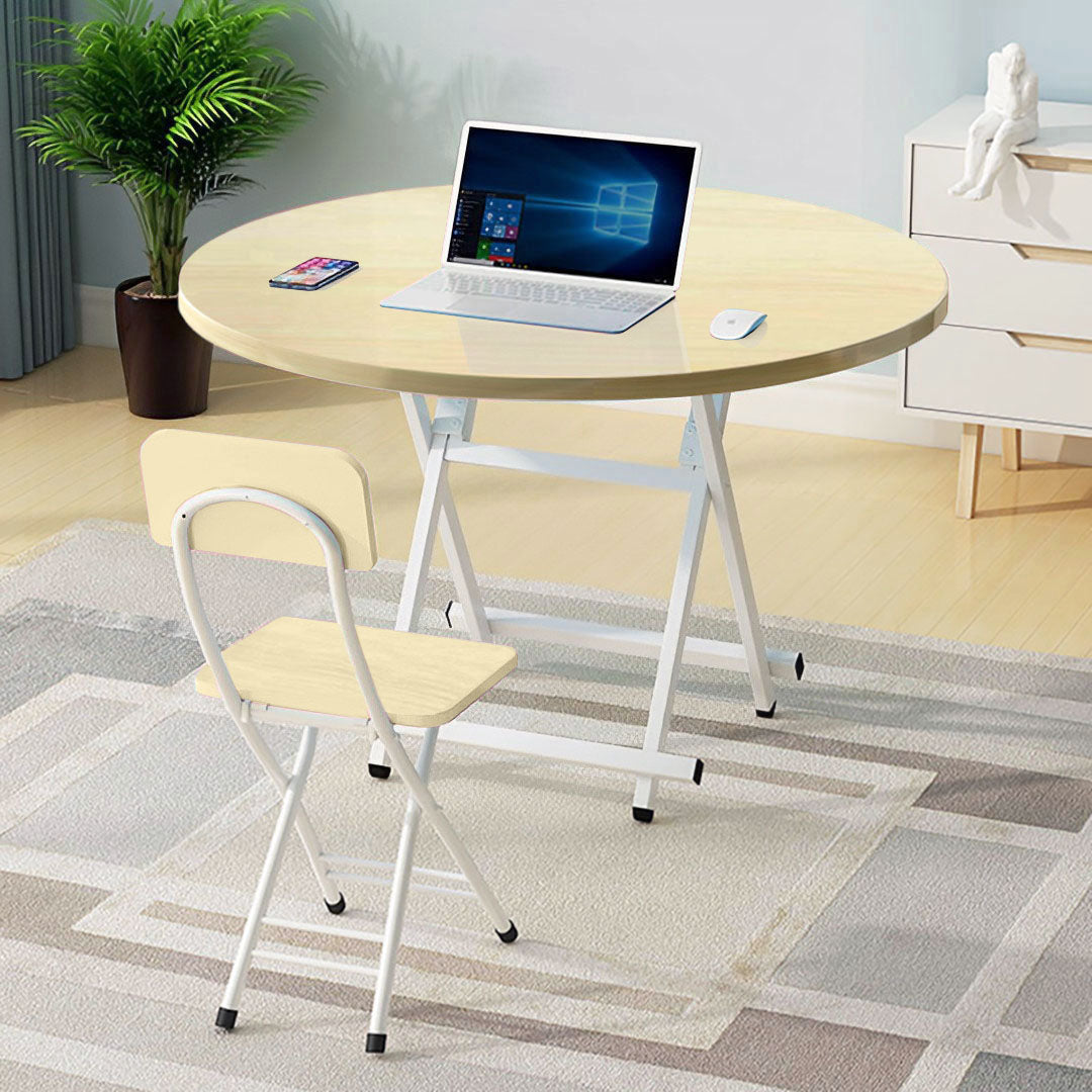 Maple Grain Round Dining Table