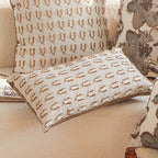 SOGA 35cm Embroidered Geometric Throw Pillow