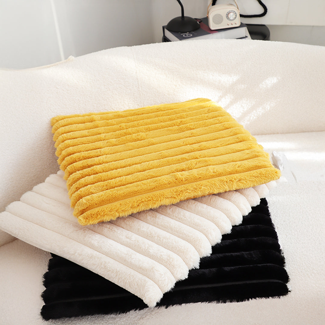 SOGA 2X 45cm Golden Corduroy Soft Leaning Plush  Seat Pillow