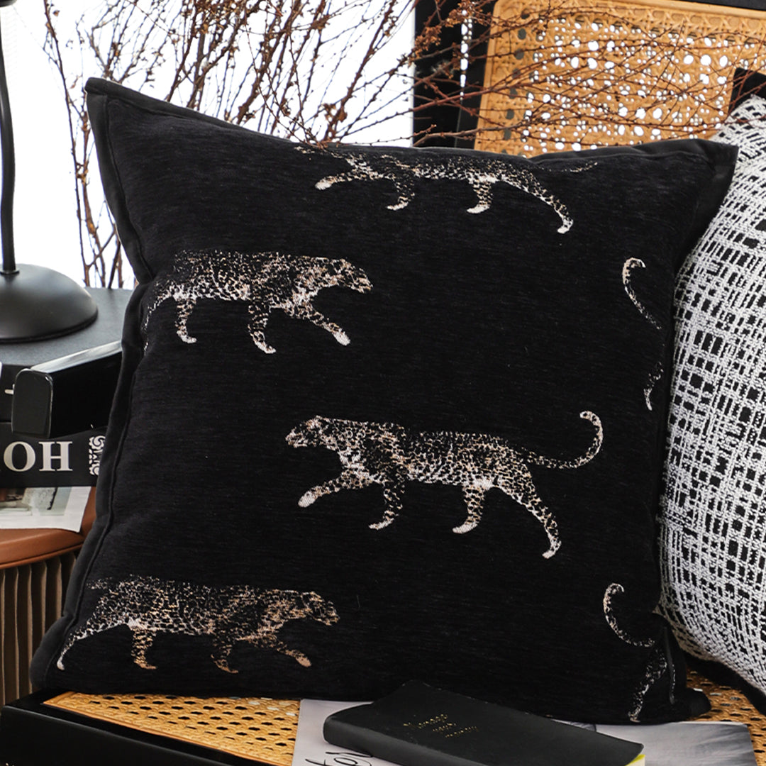 50cm Black Throw Pillow Elegant Decorative Cushion