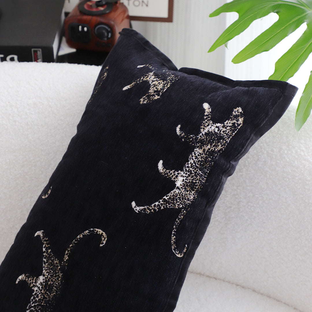 35cm Black Throw Pillow Elegant Decorative Cushion