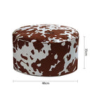 48x35cm Round Soft Pouffe Seat Cushion Elegant Home Accent