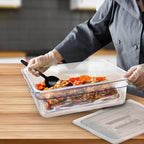 150mm Clear GN Pan 1/2 Food Tray with Lid