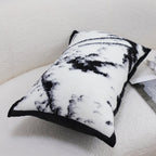 35cm Throw Pillow  Black and White Leopard Thick Premium Polyester Fiber