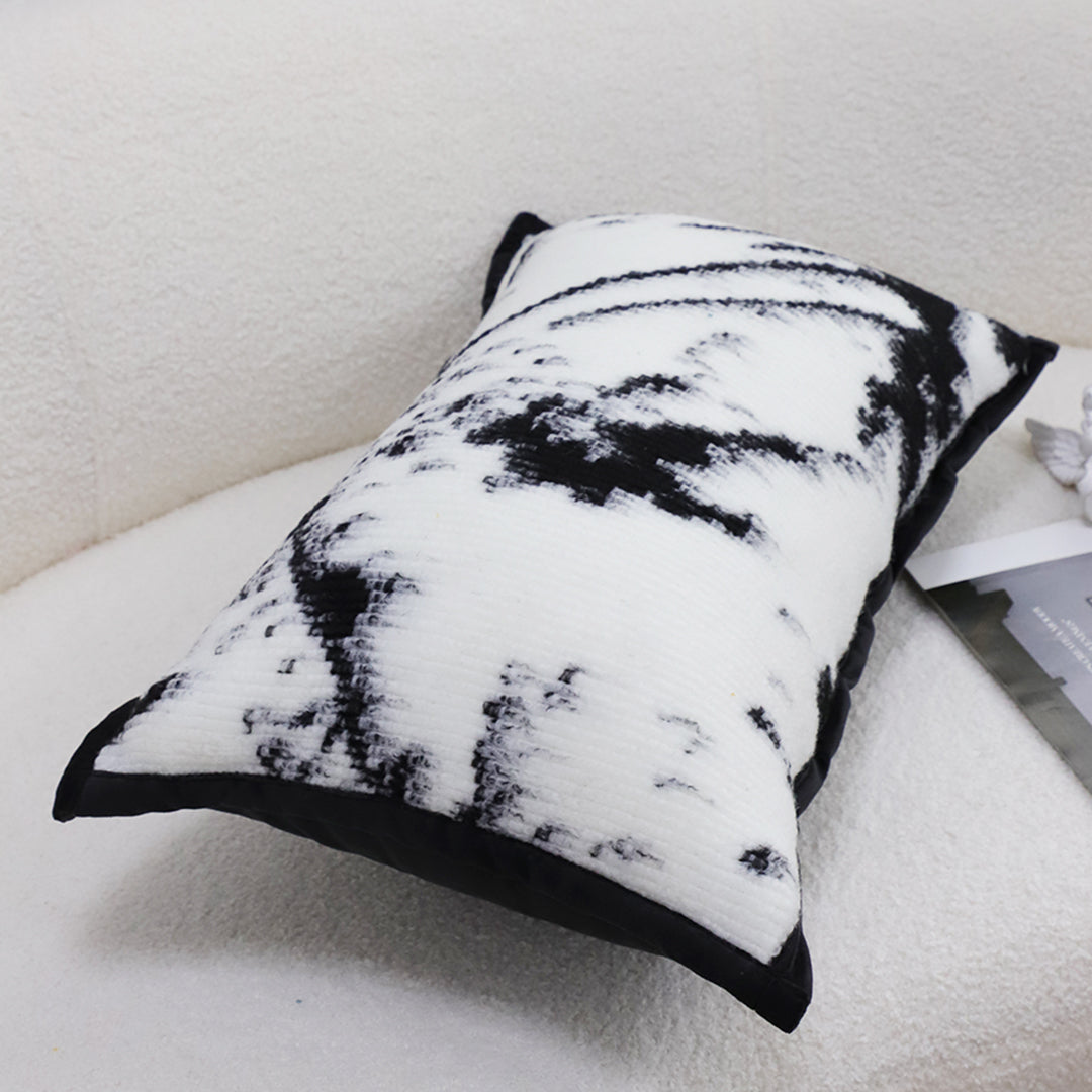35cm Throw Pillow  Black and White Leopard Thick Premium Polyester Fiber