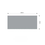 SOGA Four-seater White Faux Fur Throw Blanket 90x260cm Polyester