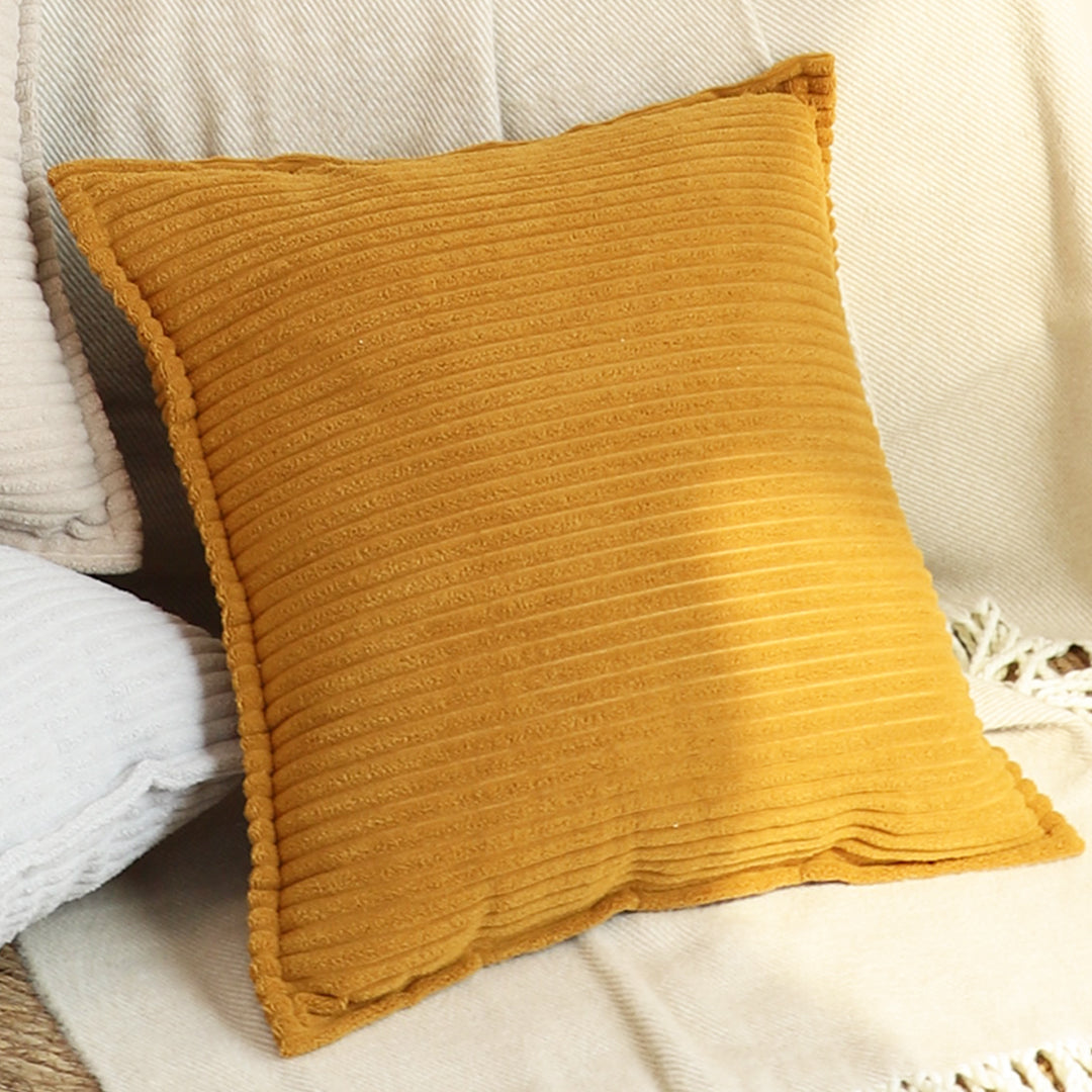 SOGA 50cm Throw Pillow Mustard Wabi Sabi Arches