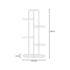 6 Tier White Metal Plant Rack