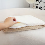 SOGA 45cm White Chevron Square Cushion Soft Leaning Plush Backrest Throw Pillow