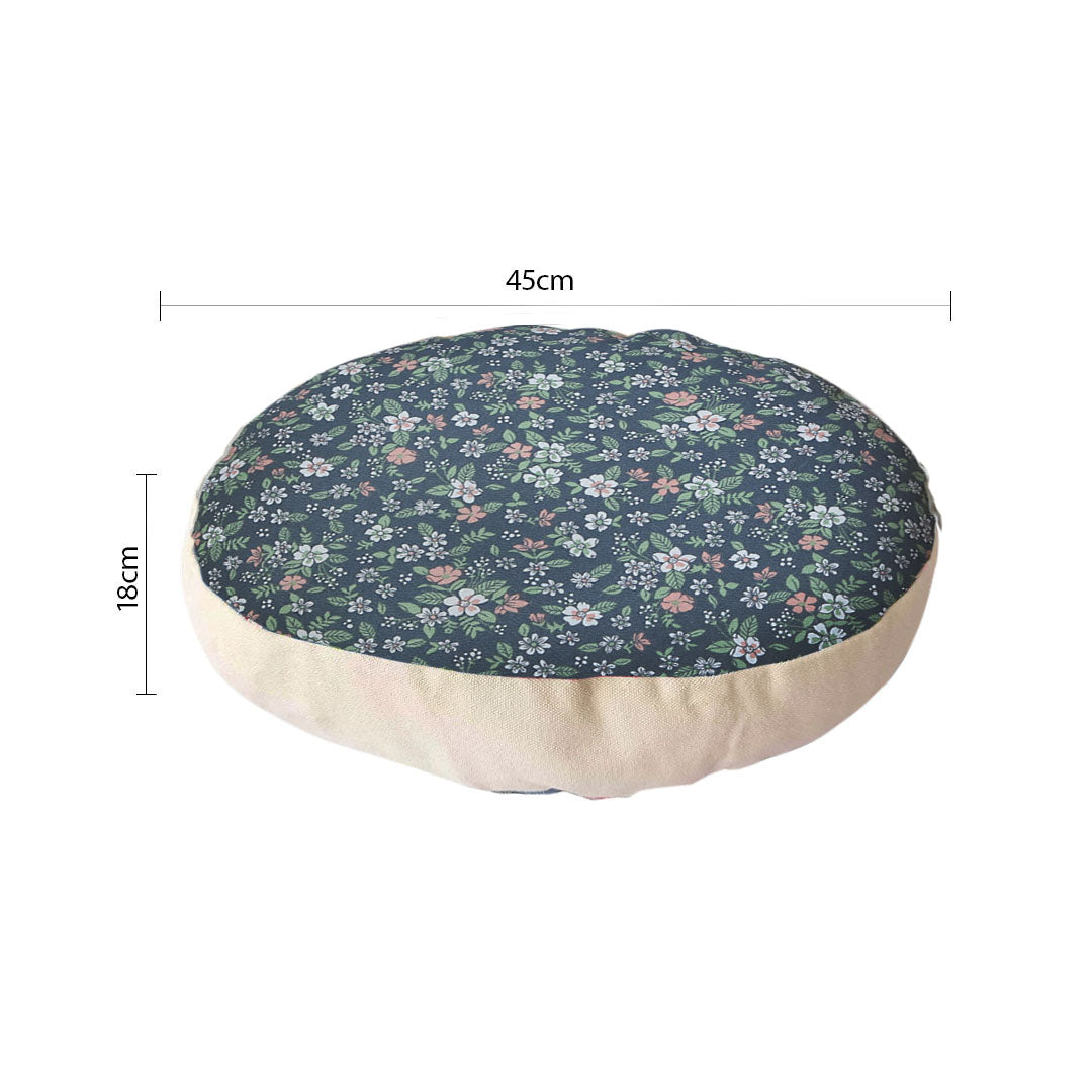 45cm Blue Premium Polyester Cotton Cushion with EPP Particle