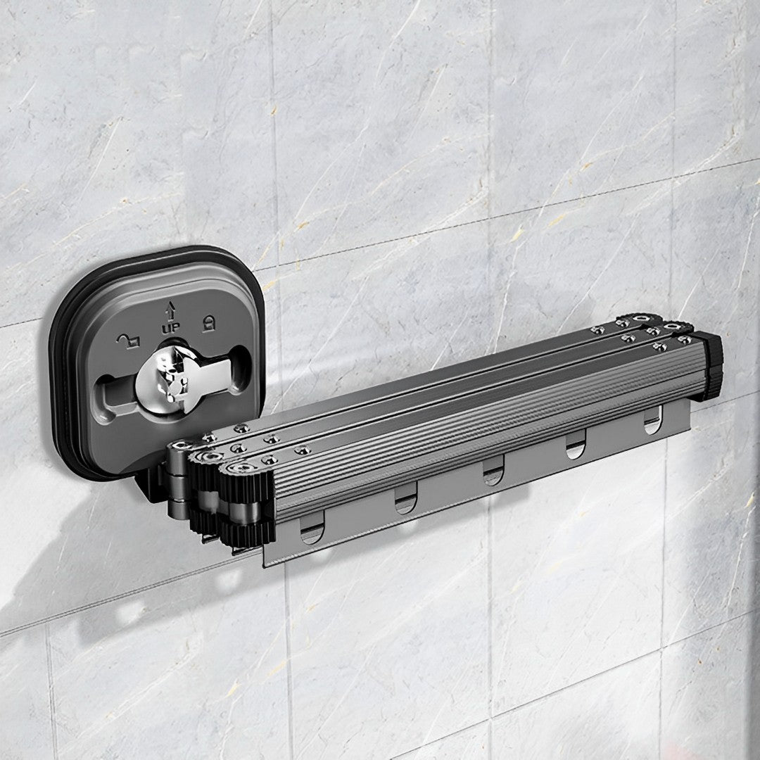 93.2cm Wall-Mounted Clothing Dry Rack Retractable Hanger
