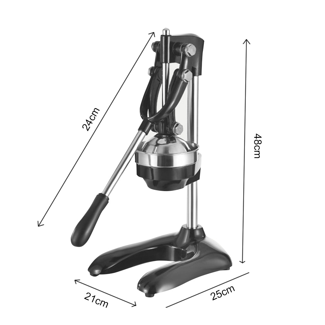 Stainless Steel Manual Juicer Black