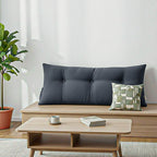 Soga 100cm Dark Grey Triangular Wedge Bed Pillow Headboard  Home Decor