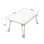 White Portable Bed Table With Cup-Holder