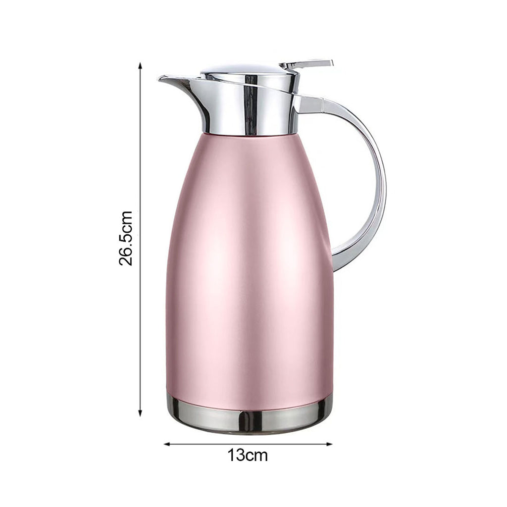 Soga 1.8L Rose Color 3-Layer Vacuum Insulated Water Bottle