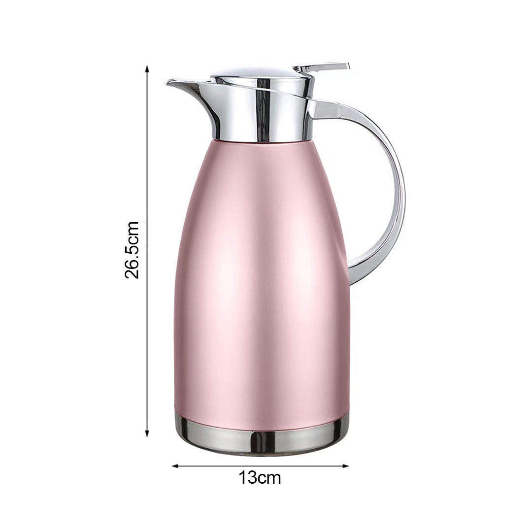 Soga 1.8L Rose Color 3-Layer Vacuum Insulated Water Bottle