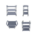 3 Tier Food Trolley 830x420x950mm Gray