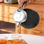 2.2L Black Stainless Steel Water Bottle Insulated Vacuum Flask Coffee Jug
