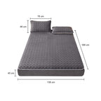 138cm Grey Wide Mattress Cover