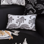 30cm Throw Pillow White Leopard