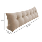 180cm Beige Wedge Bed Cushion