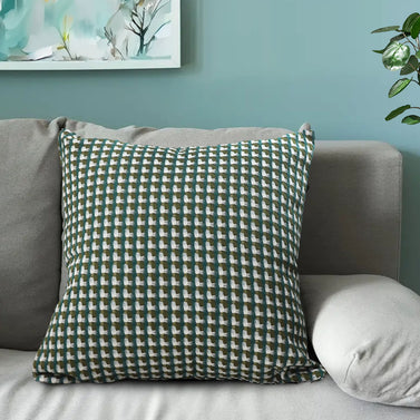 SOGA 45cm Subtle Green Foliage Pillow SquareThrow Pillow