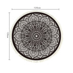 SOGA 120cm Mandala Modern Ethnic Tassel Print Anti-slip Doormat Home Decor