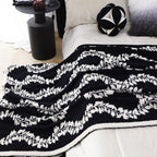 130x170cm Throw Blanket Retro Vine Pattern