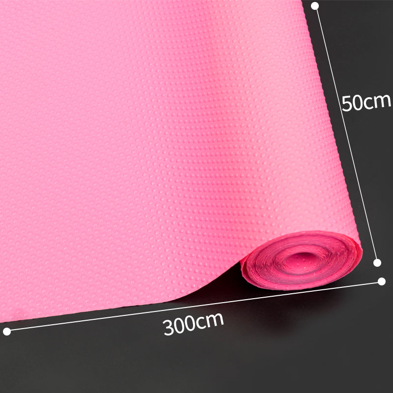 50x300cm Pink Kitchen Shelf Drawer Cabinet Non Slip Mat
