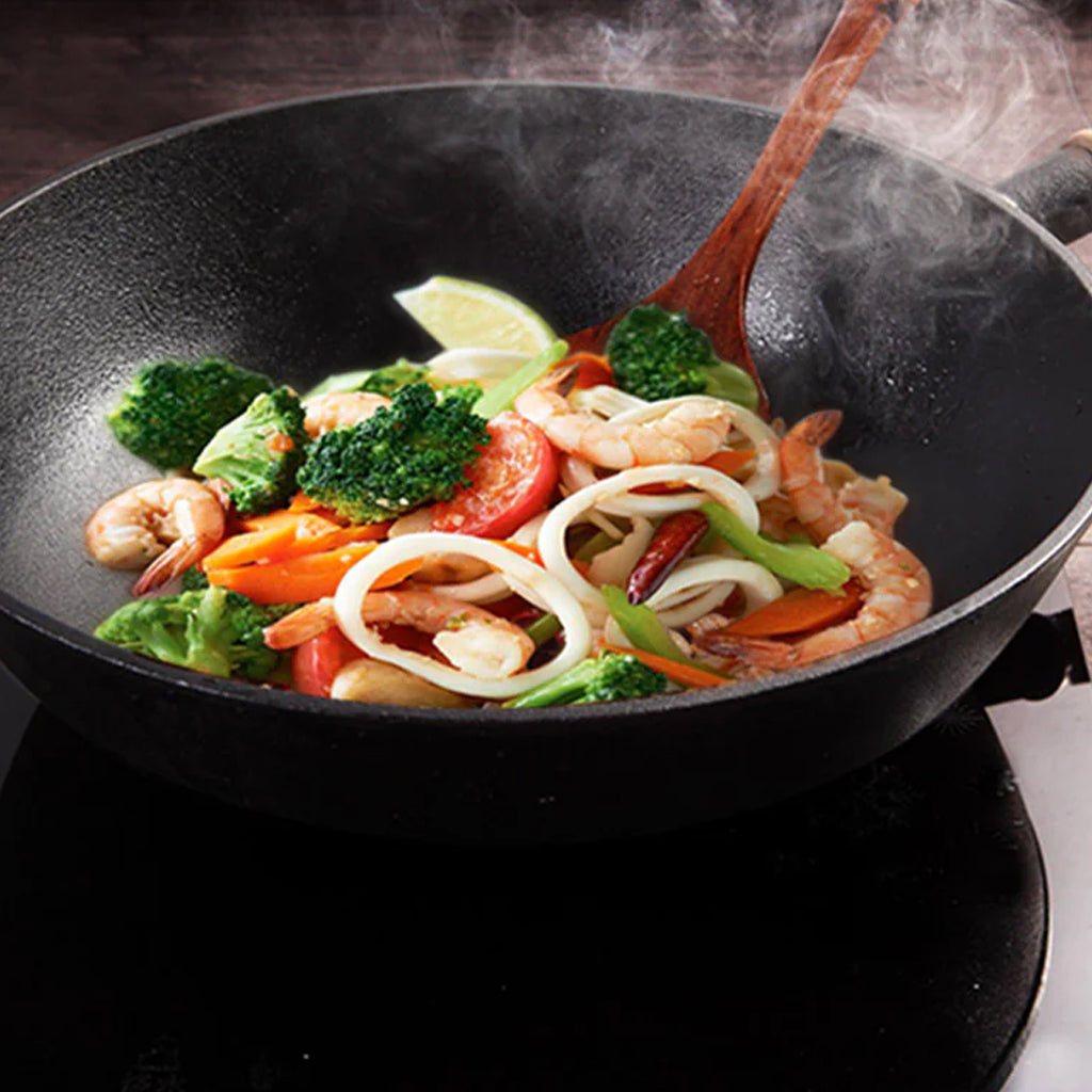 31cm Cast Iron Wok FryPan