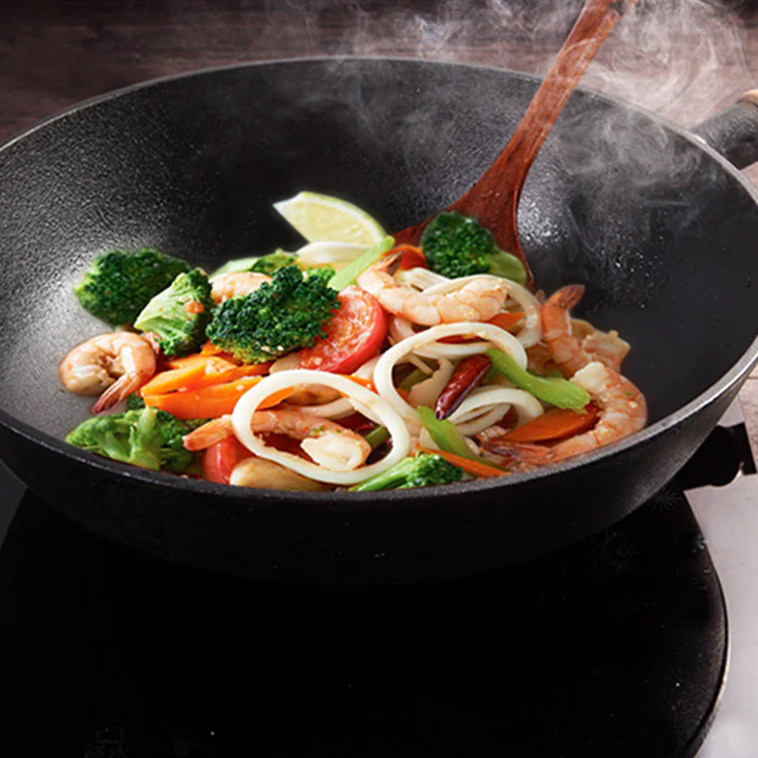 31cm Cast Iron Wok FryPan