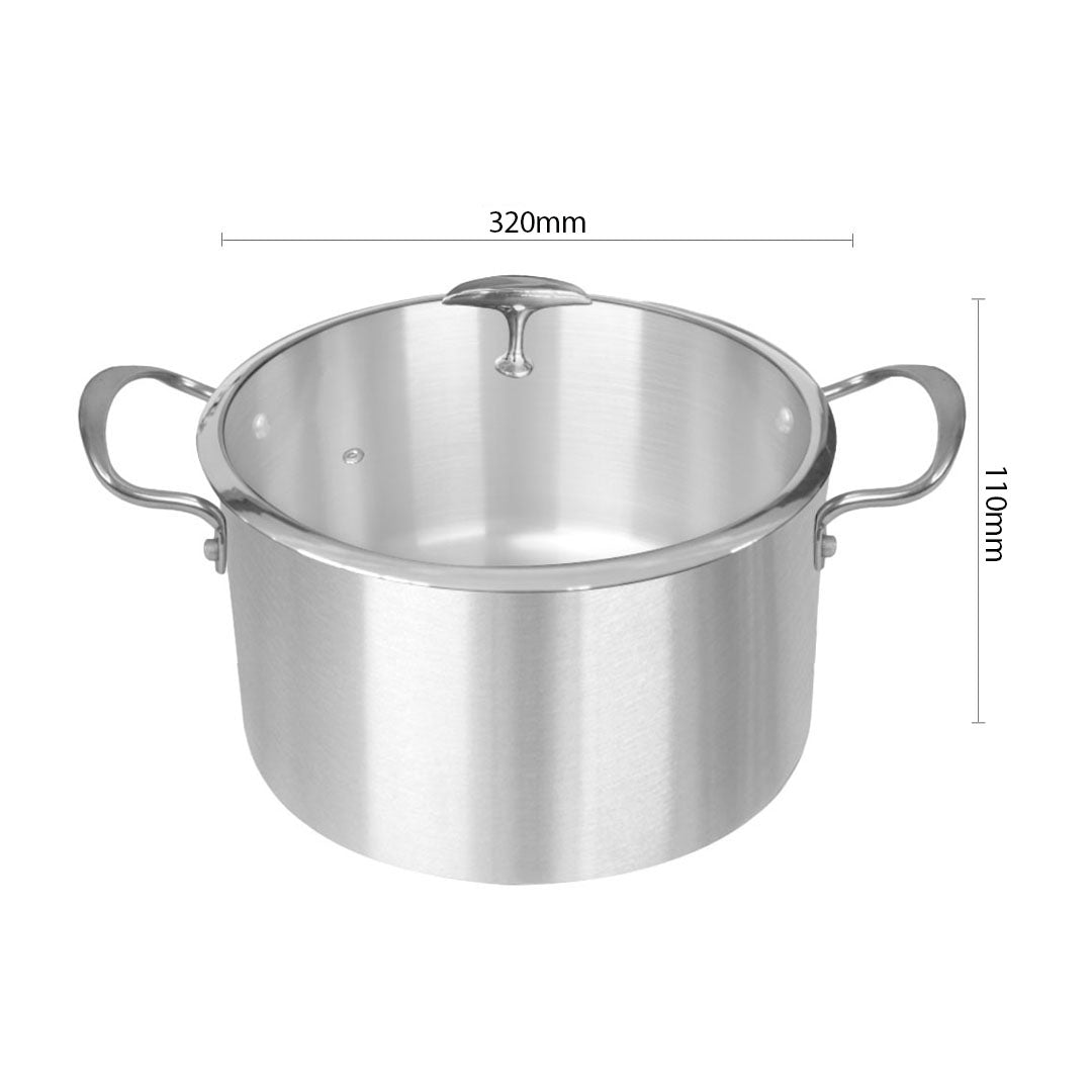 32cm Stainless Steel Casserole