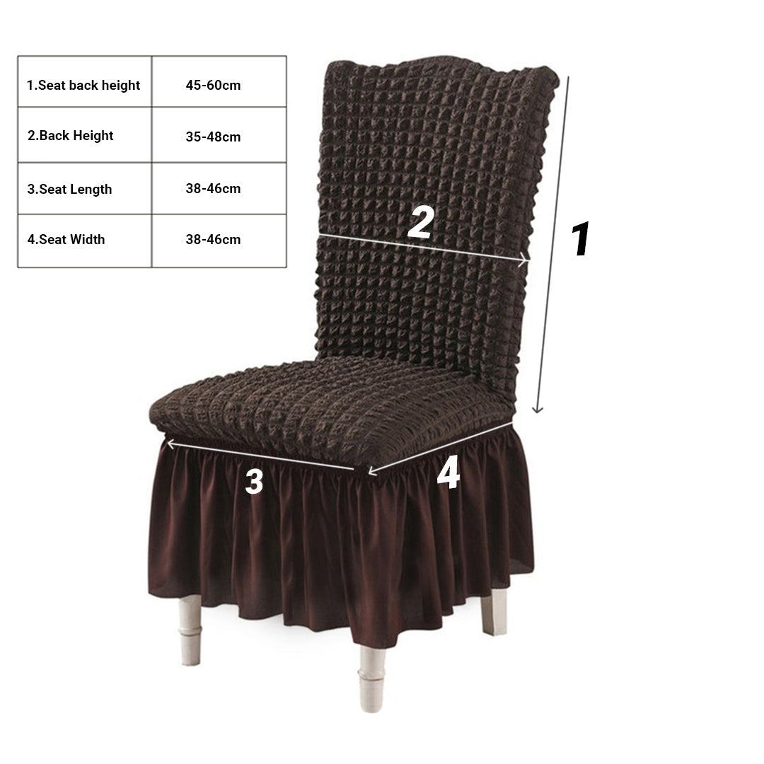 Coffee Chair Cover Seat Protector with Ruffle Skirt