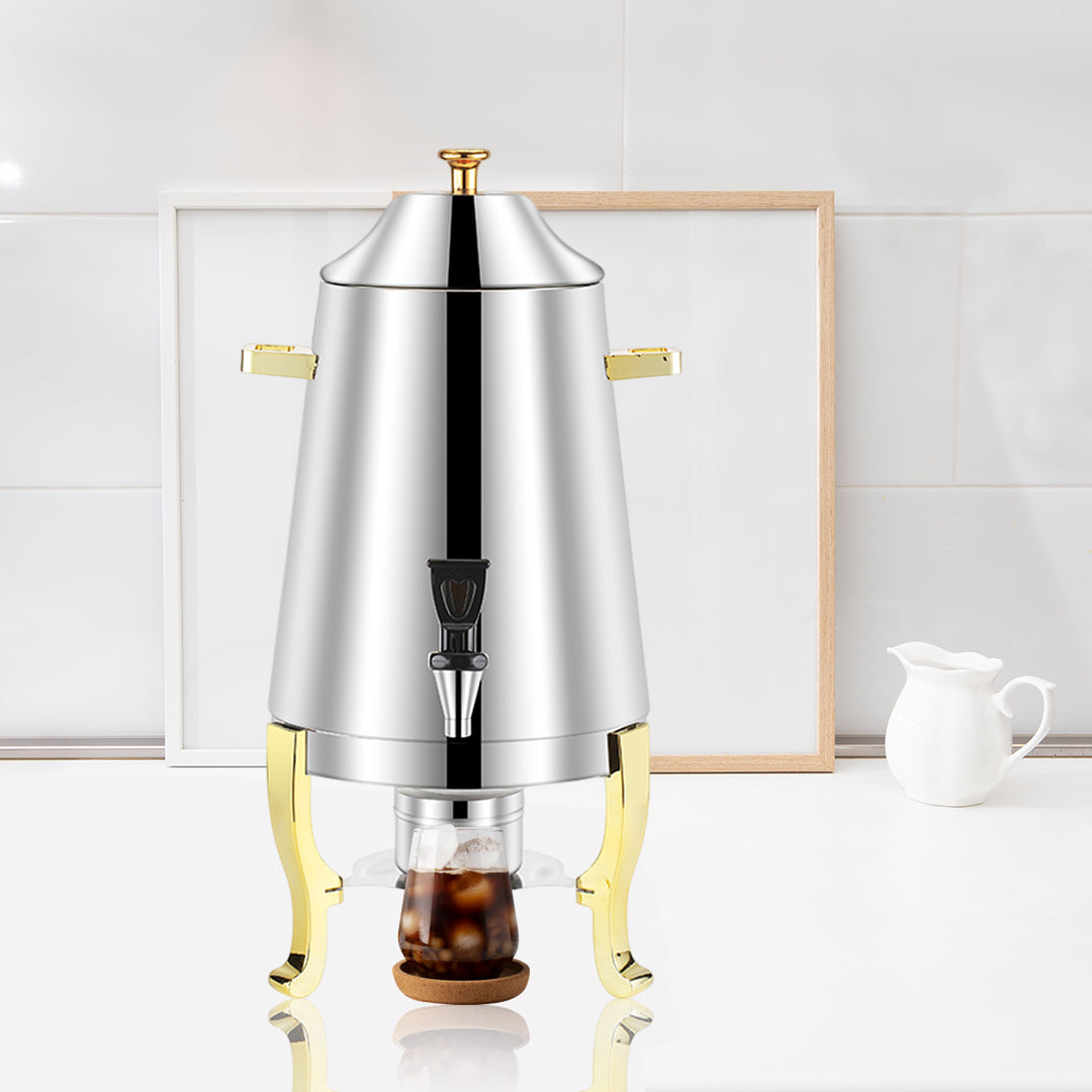 Stainless Steel Dispenser Beverage Juicer Container Jug with Side Handles